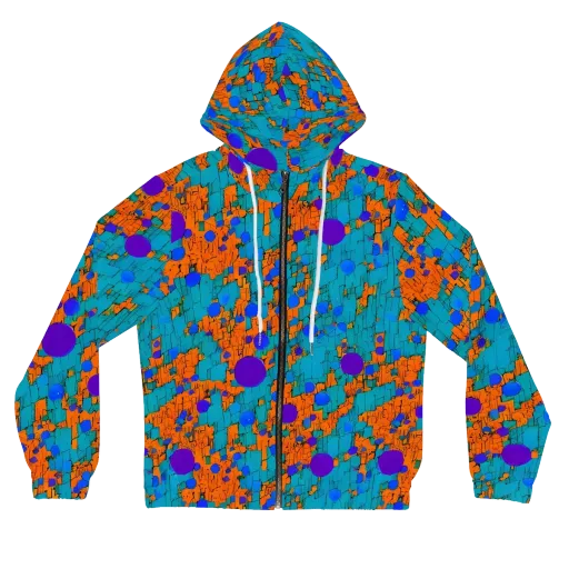 Intergalactic Rhythms on a Women's Full-Zip Hoodie