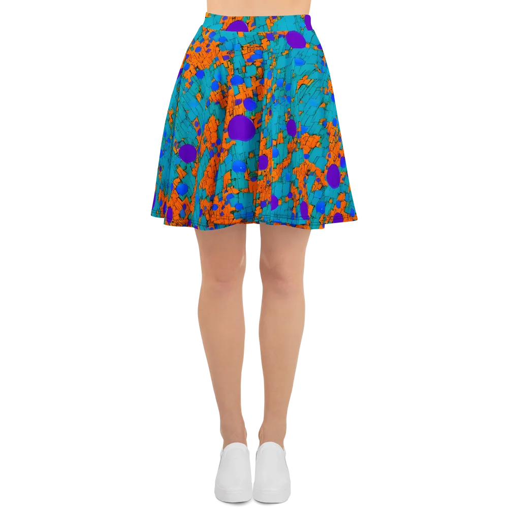 Intergalactic Rhythms on Skater Skirt — Front