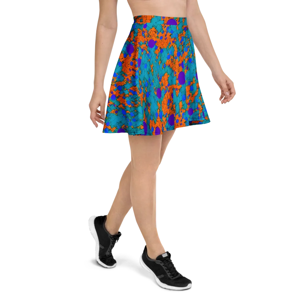 Intergalactic Rhythms on Skater Skirt — Right