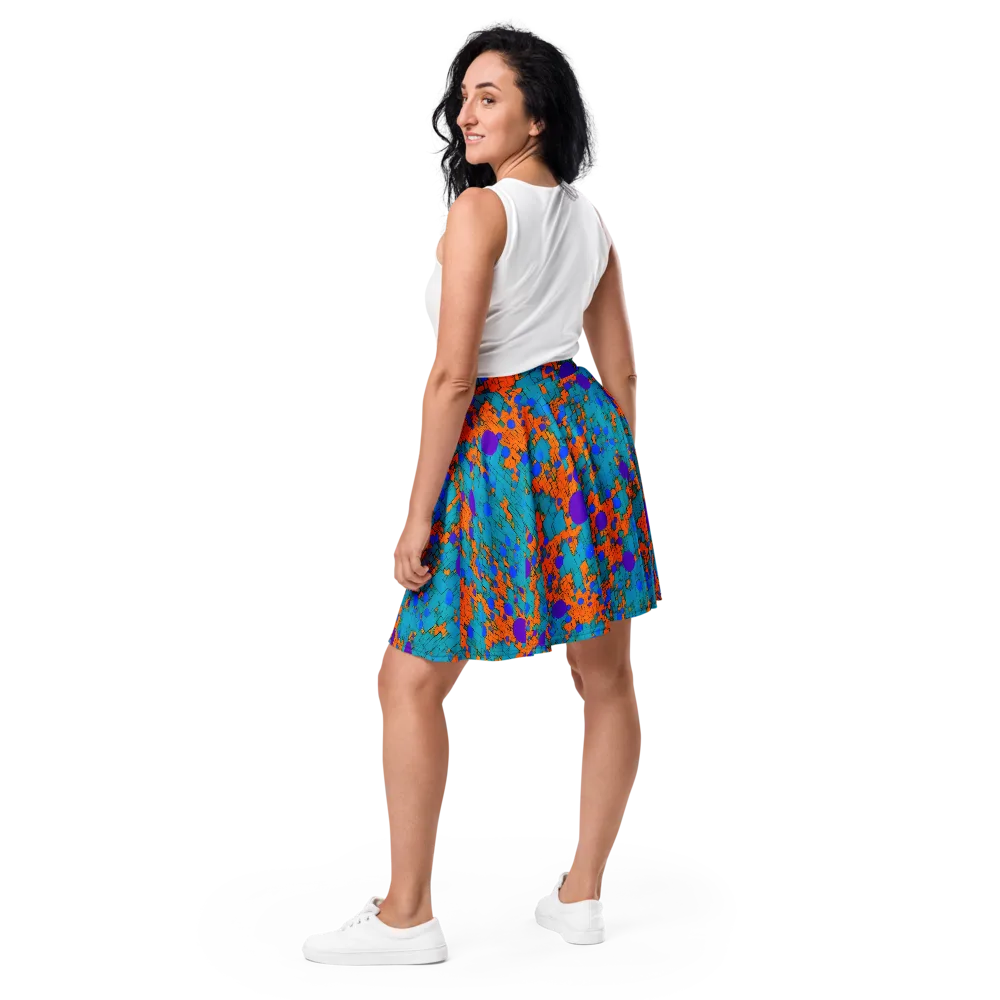 Intergalactic Rhythms on Skater Skirt — Back