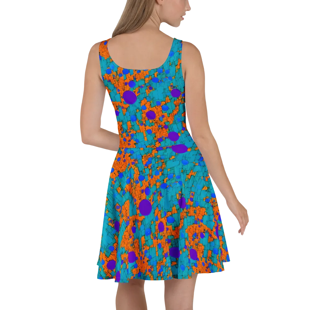 Intergalactic Rhythms on Skater Dress — Back