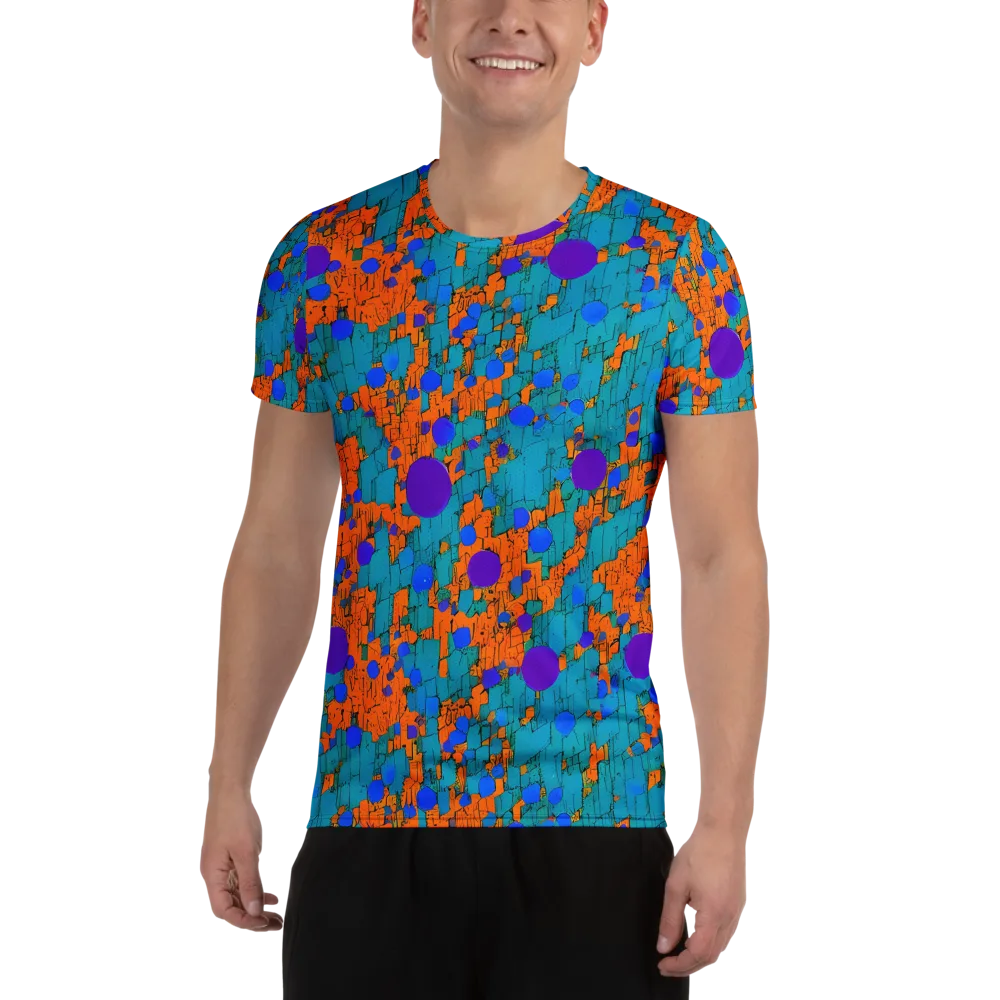 Intergalactic Rhythms on Men's Athletic T-Shirt — Front