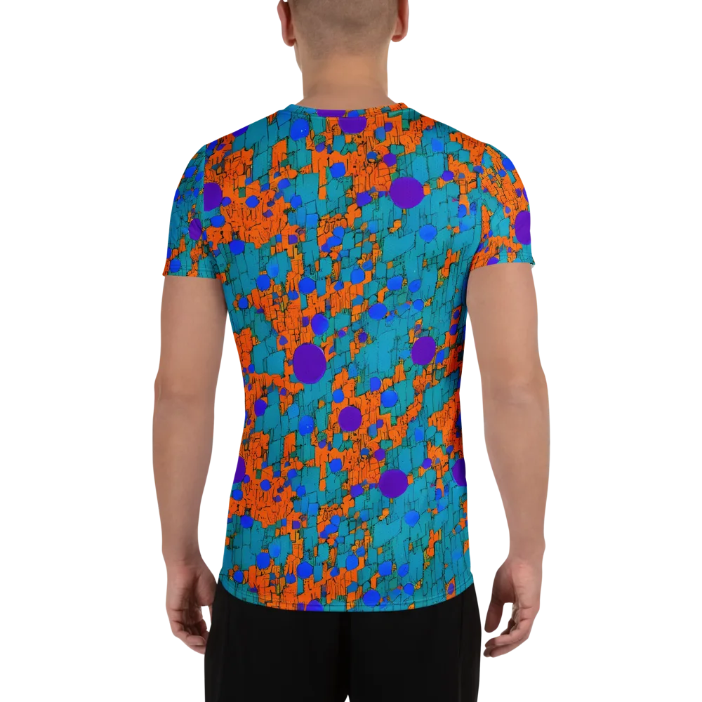 Intergalactic Rhythms on Men's Athletic T-Shirt — Back