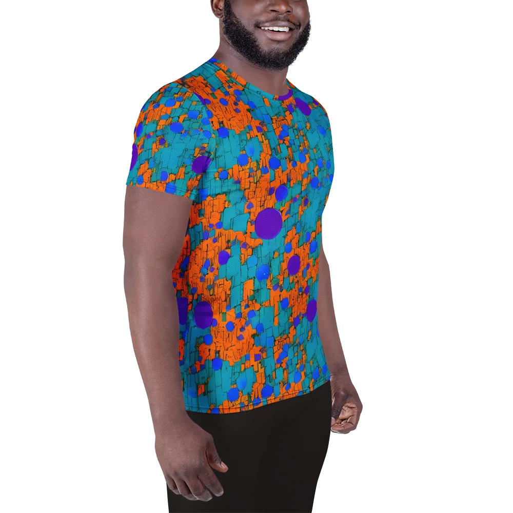 Intergalactic Rhythms on Men's Athletic T-Shirt — Right