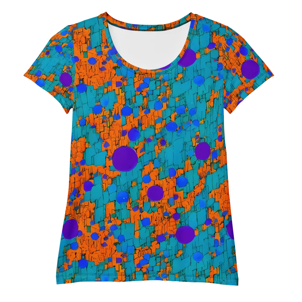 Intergalactic Rhythms on Women's Athletic T-Shirt — Front