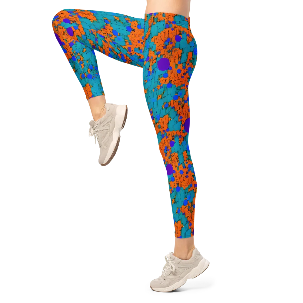 Intergalactic Rhythms on Leggings — Left