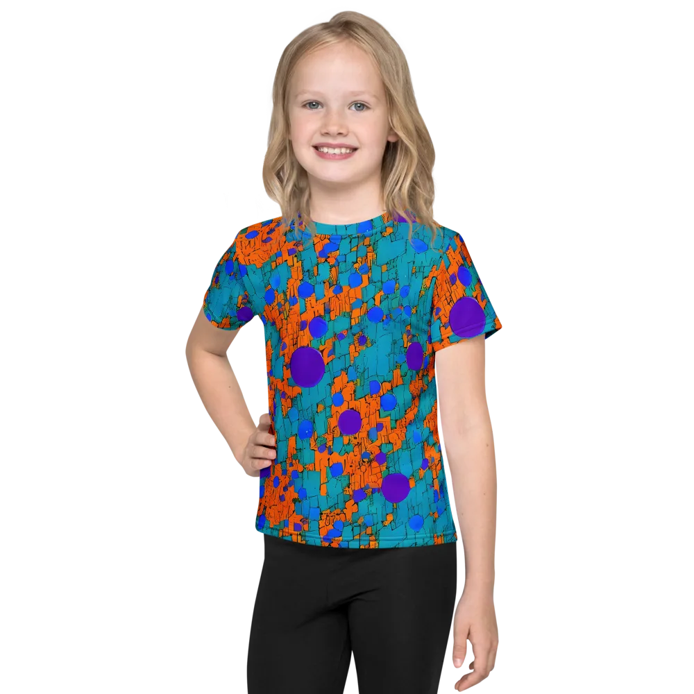 Intergalactic Rhythms on Kids Crew Neck T-Shirt — Front
