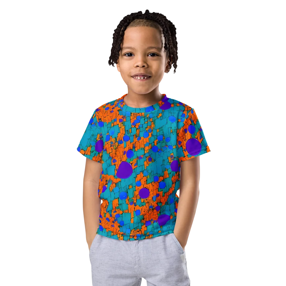 Intergalactic Rhythms on Kids Crew Neck T-Shirt — Front