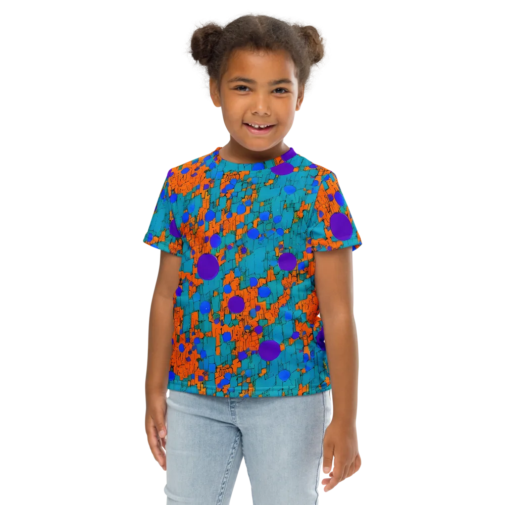 Intergalactic Rhythms on Kids Crew Neck T-Shirt — Front