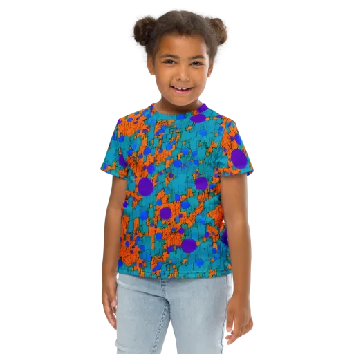 Intergalactic Rhythms on a Kids Crew Neck T-Shirt