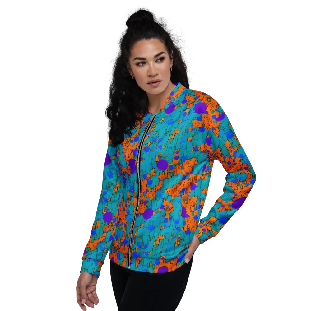 Intergalactic Rhythms on Bomber Jacket — Left
