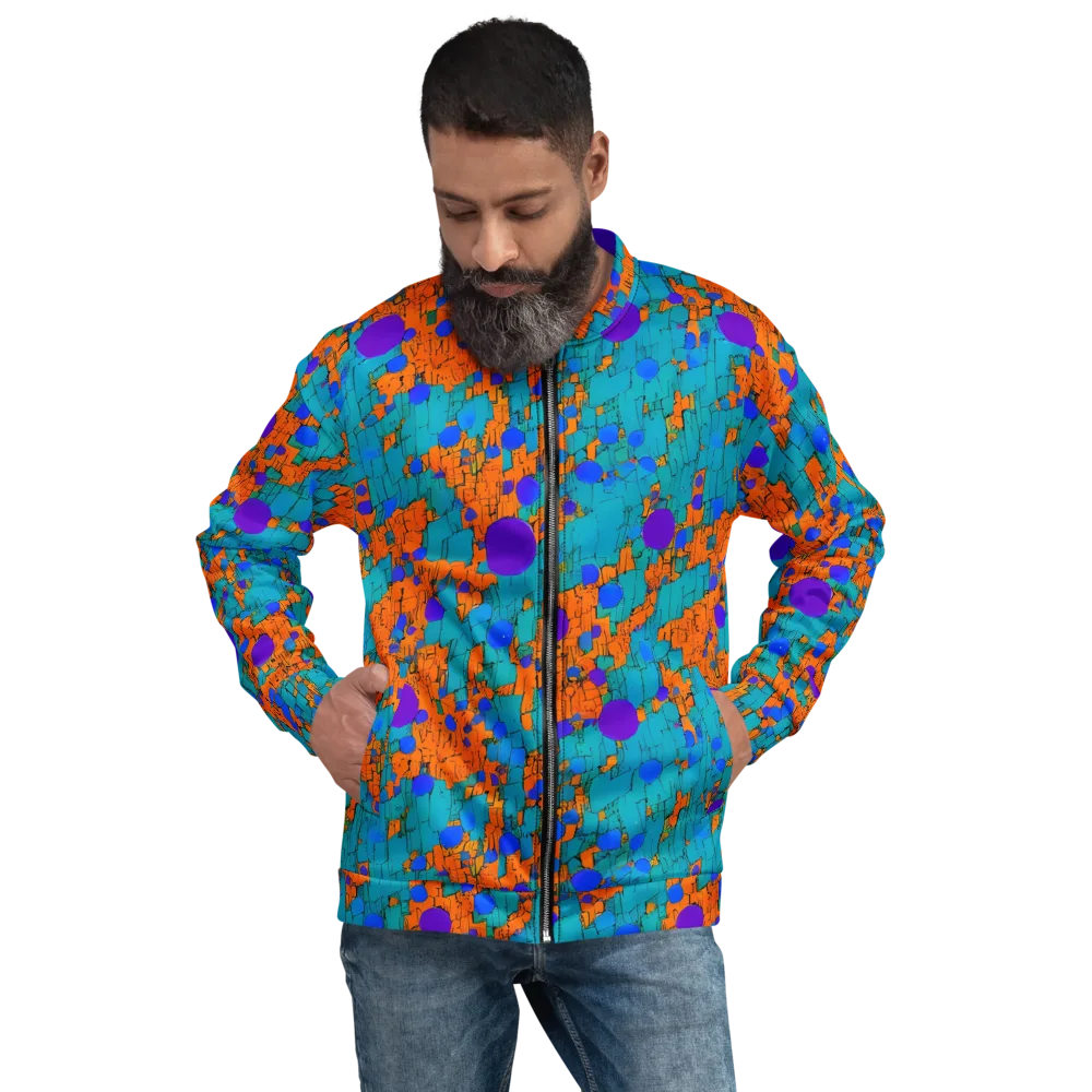 Intergalactic Rhythms on Bomber Jacket — Front