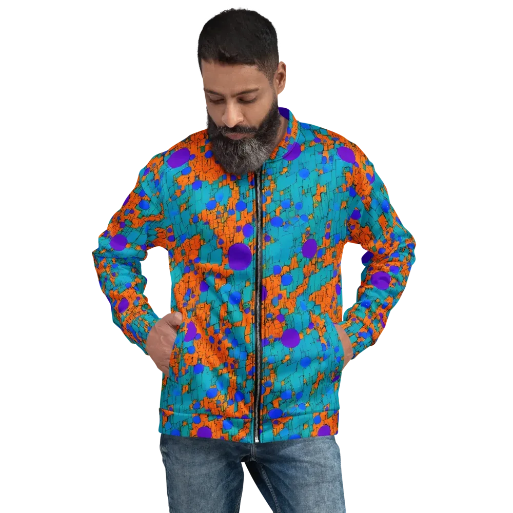 Intergalactic Rhythms on Bomber Jacket — Front