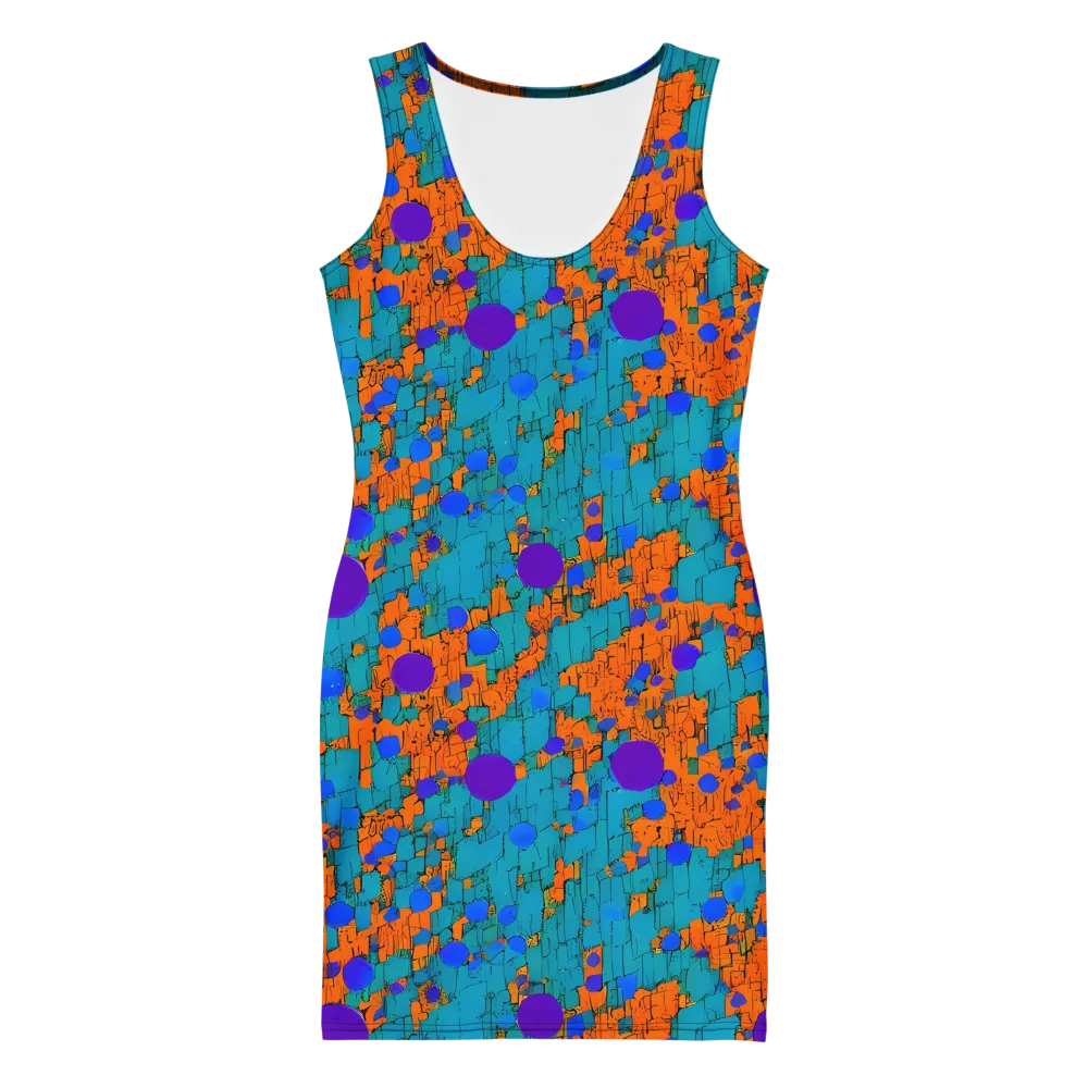 Intergalactic Rhythms on Bodycon Dress — Front