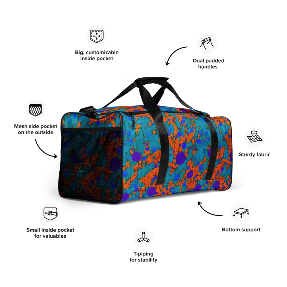 Intergalactic Rhythms on Duffle Bag — Right Front