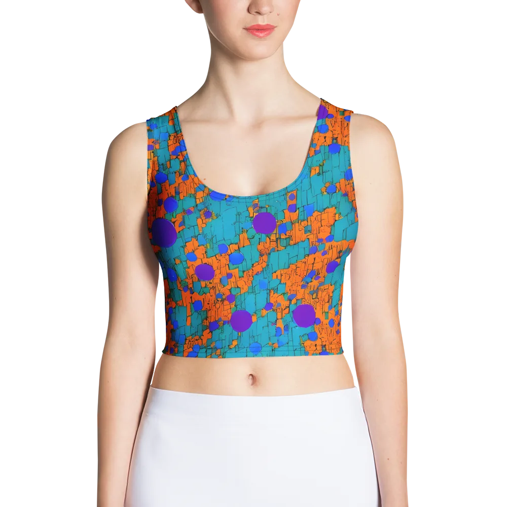 Intergalactic Rhythms on Crop Top — Front