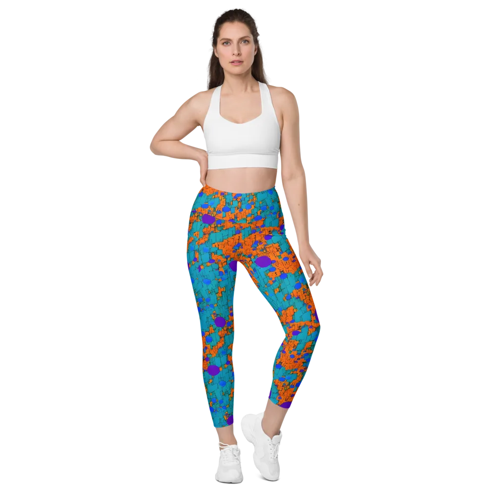 Intergalactic Rhythms on Leggings with Pockets — Front
