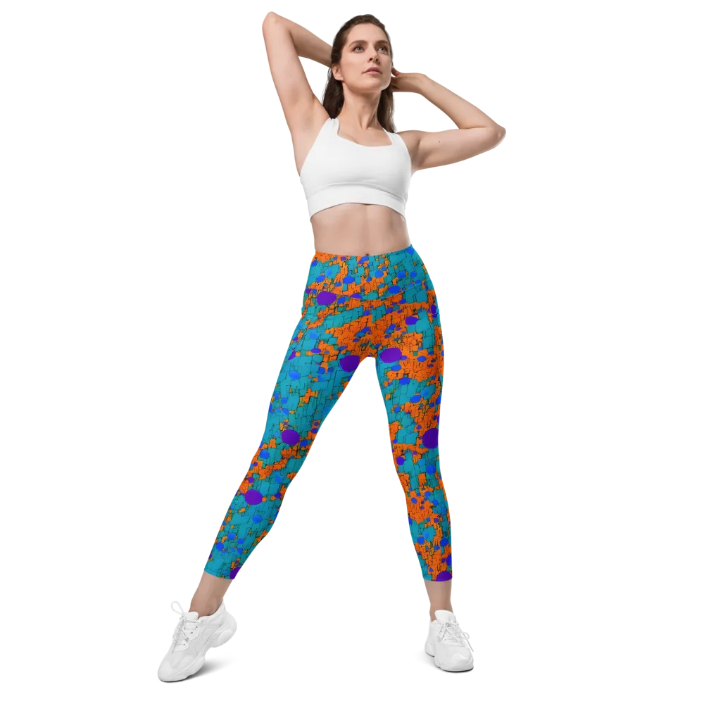 Intergalactic Rhythms on Leggings with Pockets — Front
