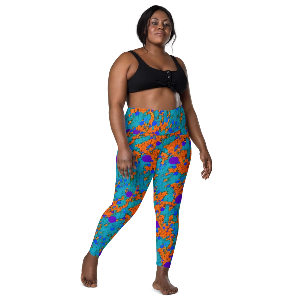 Intergalactic Rhythms on Leggings with Pockets — Front