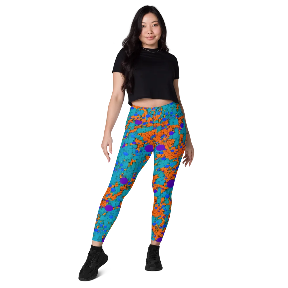 Intergalactic Rhythms on Leggings with Pockets — Front