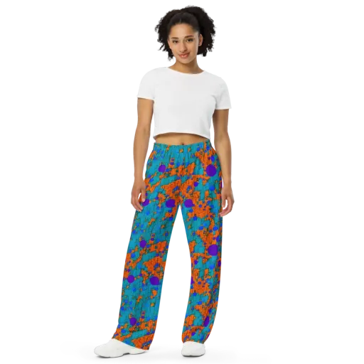 Intergalactic Rhythms on a Wide-Leg Pants