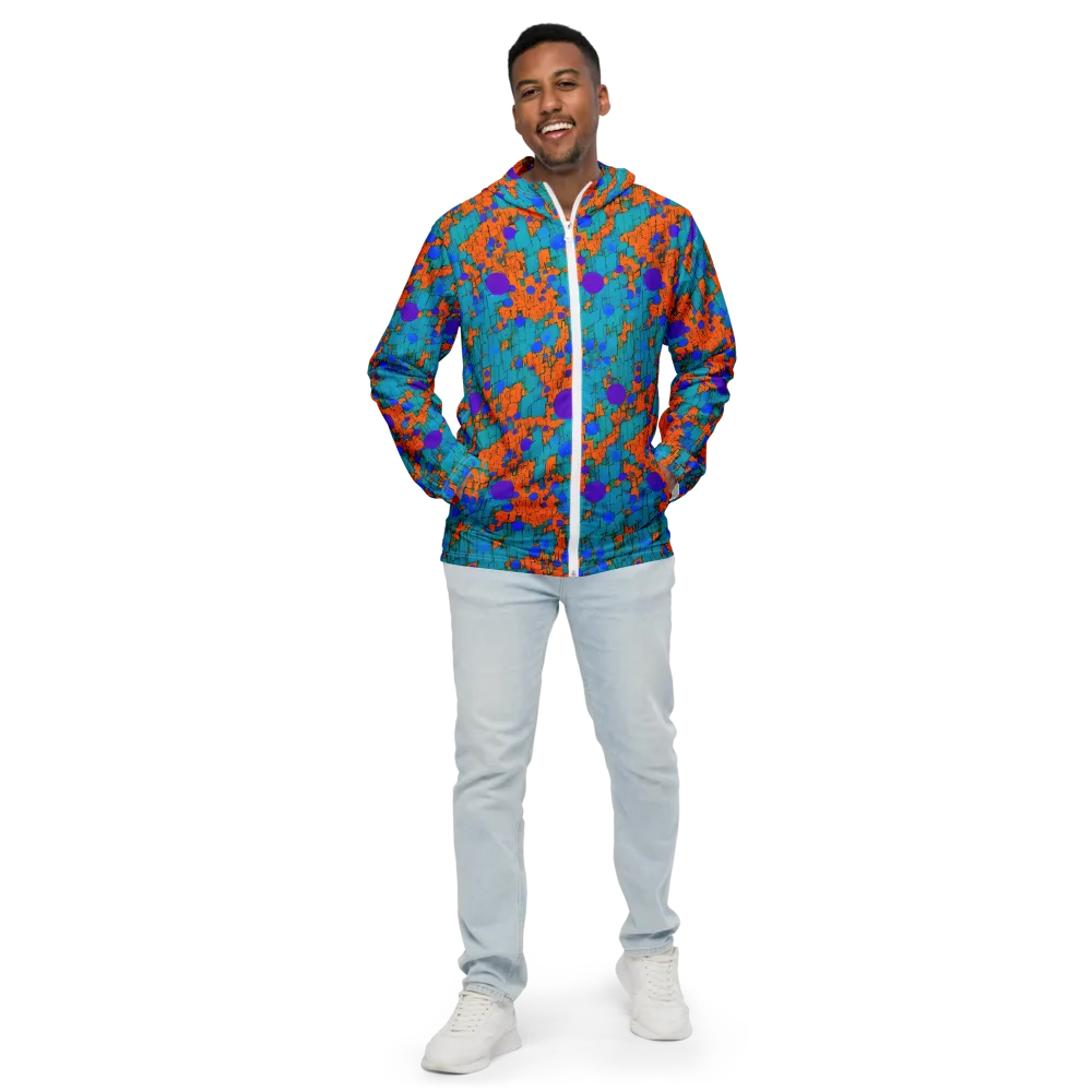Intergalactic Rhythms on Men's Windbreaker — Front