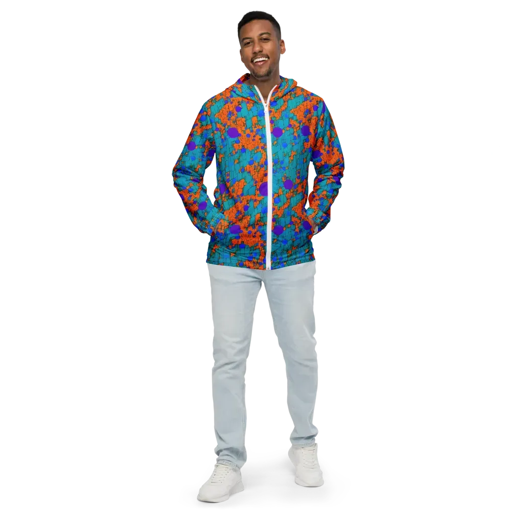 Intergalactic Rhythms on Men's Windbreaker — Front
