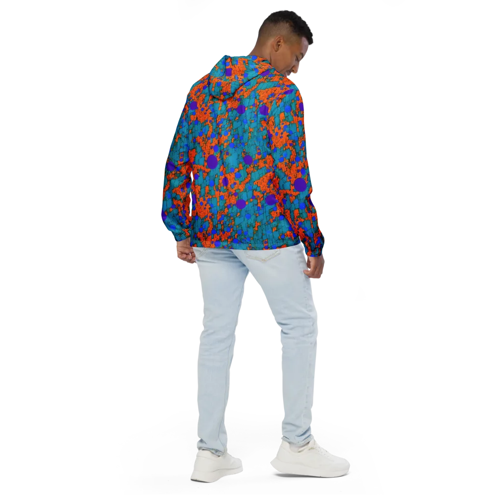 Intergalactic Rhythms on Men's Windbreaker — Back