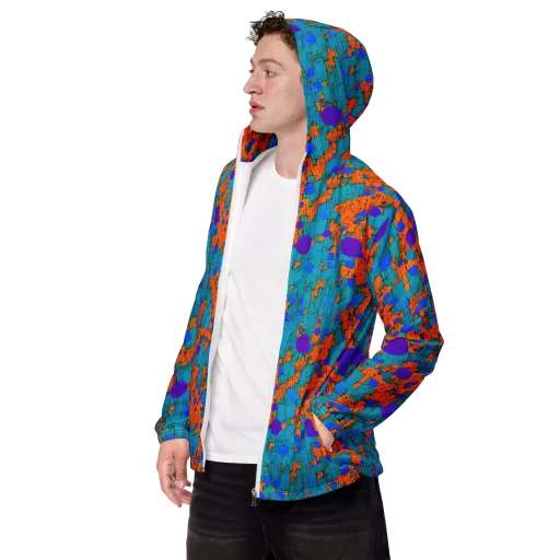 Intergalactic Rhythms on a Men's Windbreaker