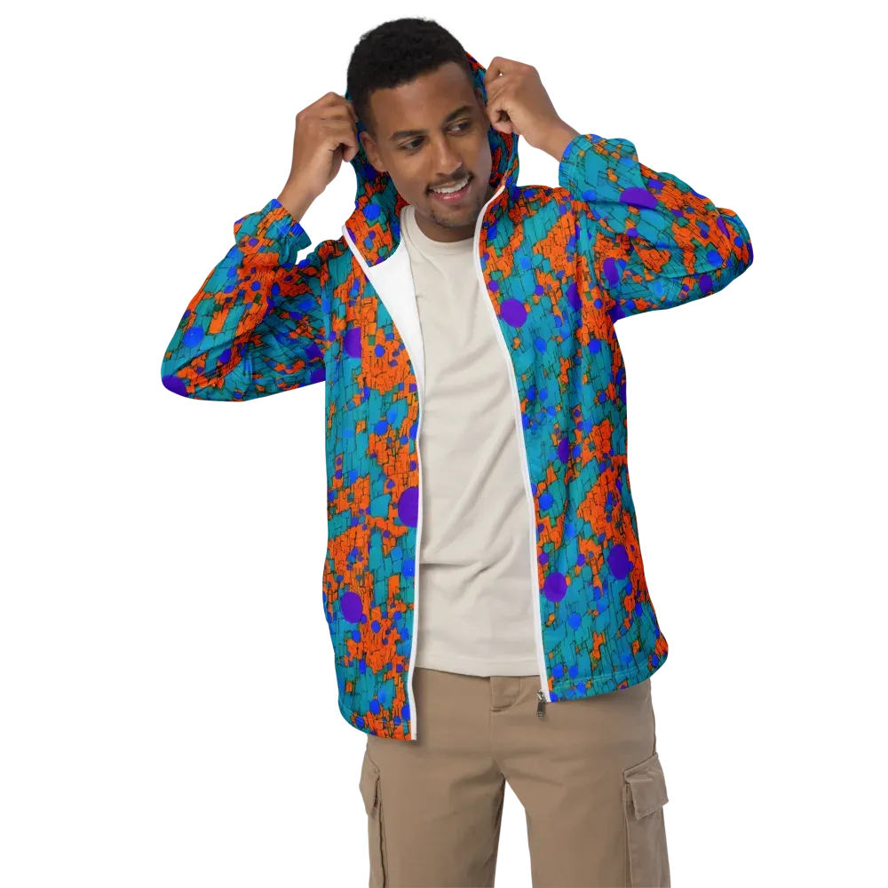 Intergalactic Rhythms on Men's Windbreaker — Front