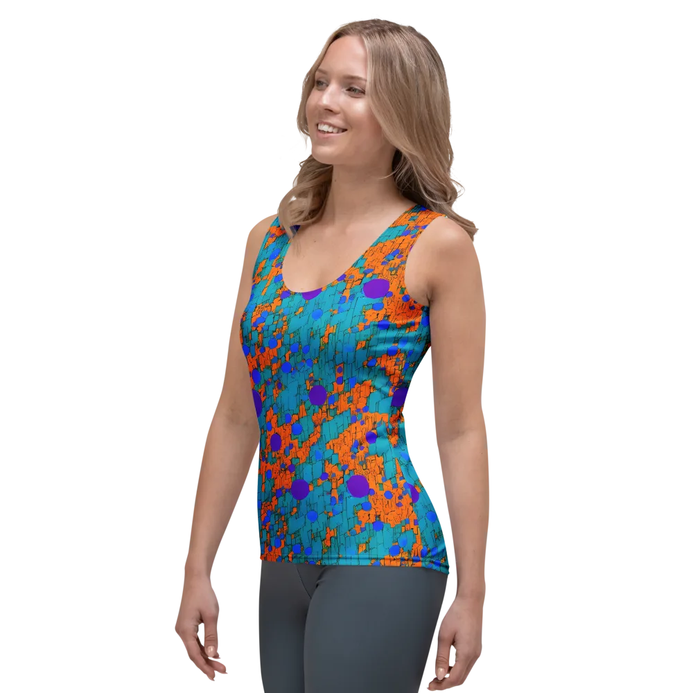 Intergalactic Rhythms on Women's Tank Top — Left Front