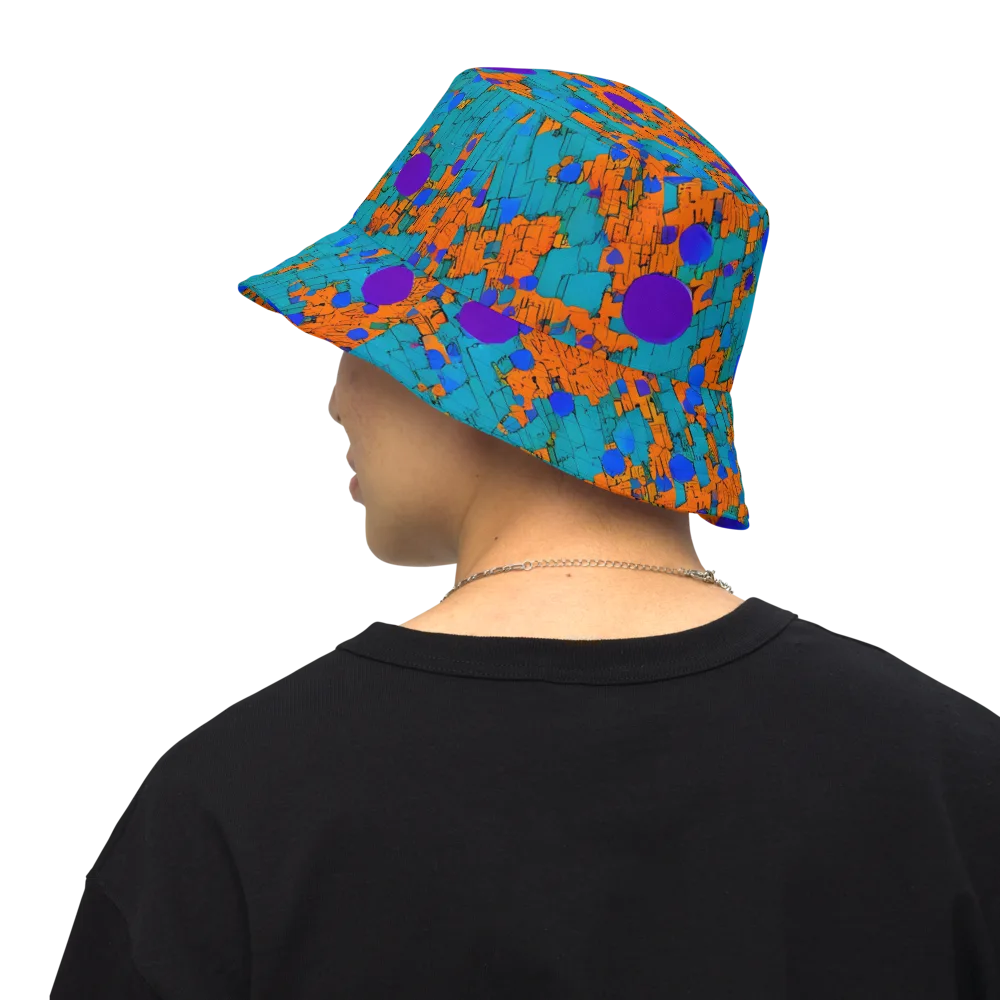 Intergalactic Rhythms on Reversible Bucket Hat — Back Inside