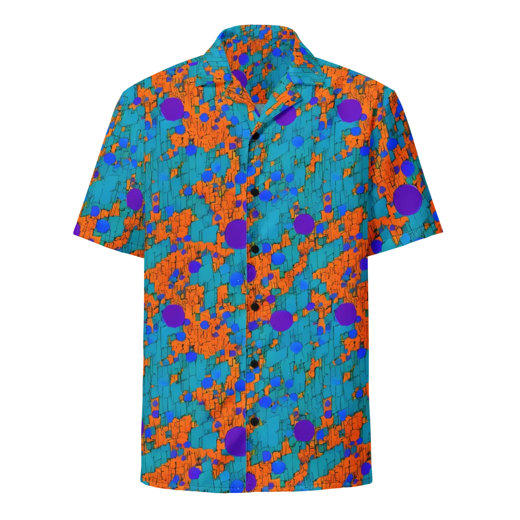 Intergalactic Rhythms on Button Shirt — Front