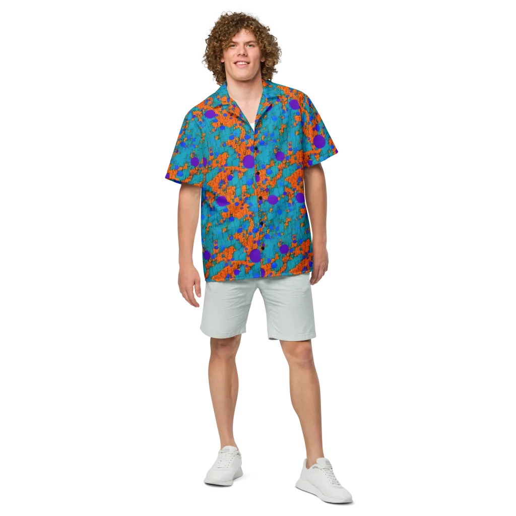 Intergalactic Rhythms on Button Shirt — Front