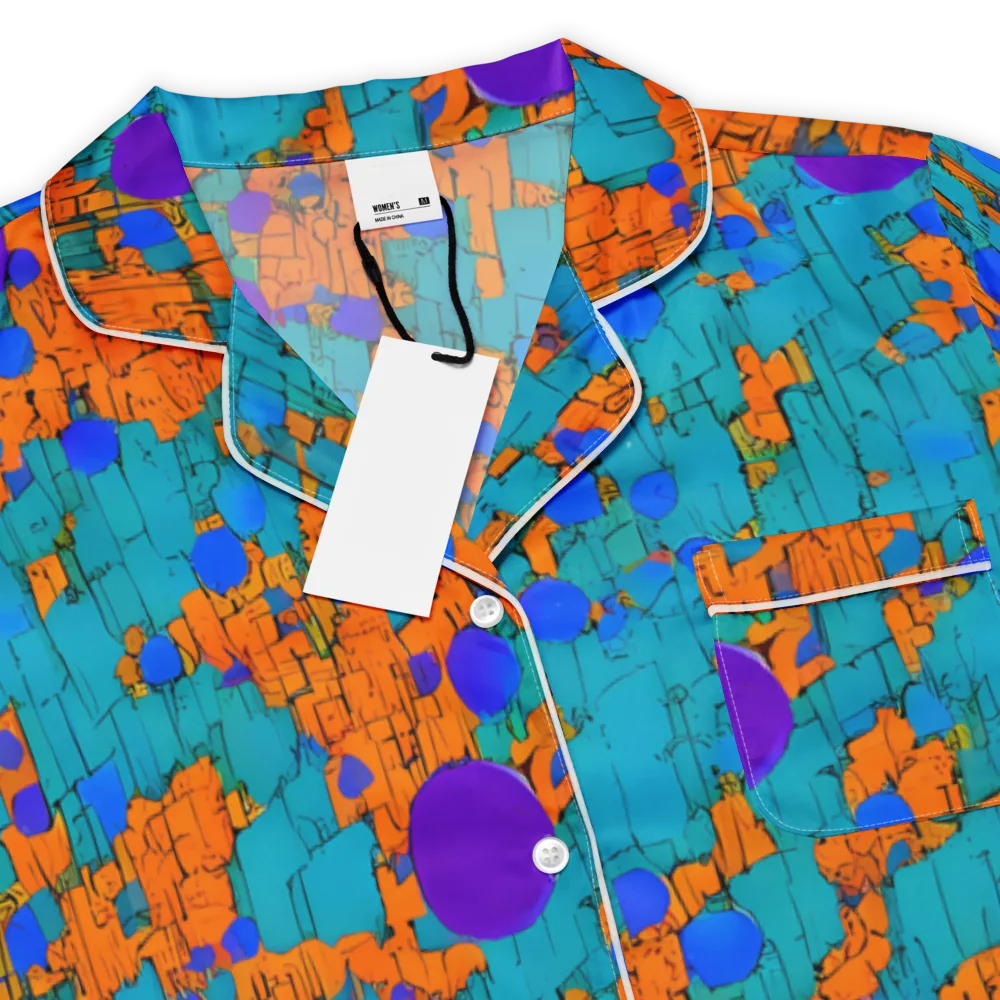 Intergalactic Rhythms on Women's Short Sleeve Pajama Top — Product details