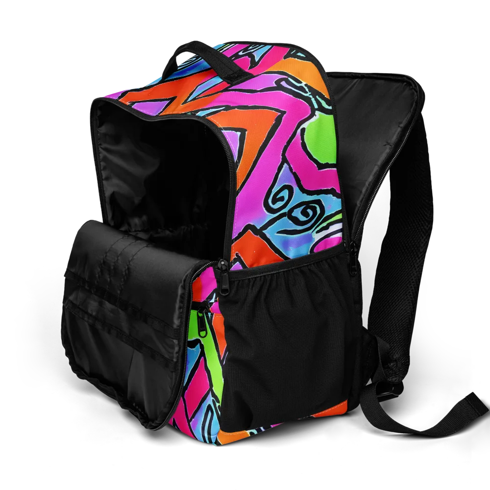 Electric Mosaic on Utility Backpack — Product details 2