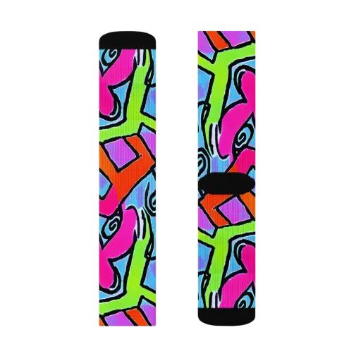 Electric Mosaic on a Socks