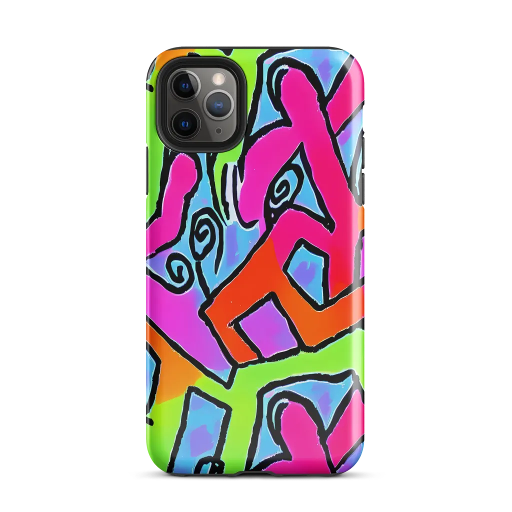 Electric Mosaic on Tough Case for iPhone® — Front