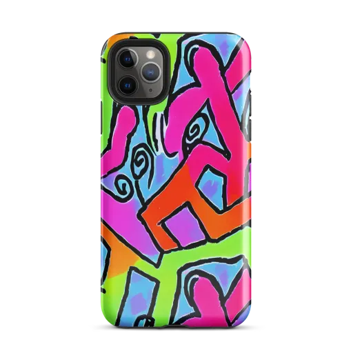 Electric Mosaic on a Tough Case for iPhone®