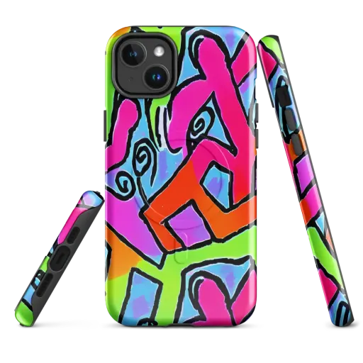 Electric Mosaic on a MagSafe Tough Case for iPhone®