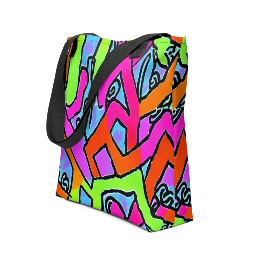 Electric Mosaic on a Tote Bag