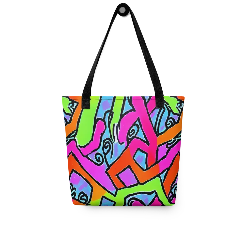 Electric Mosaic on Tote Bag — Front