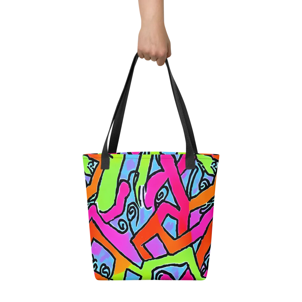 Electric Mosaic on Tote Bag — Front