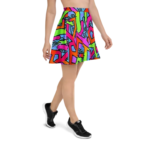 Electric Mosaic on a Skater Skirt