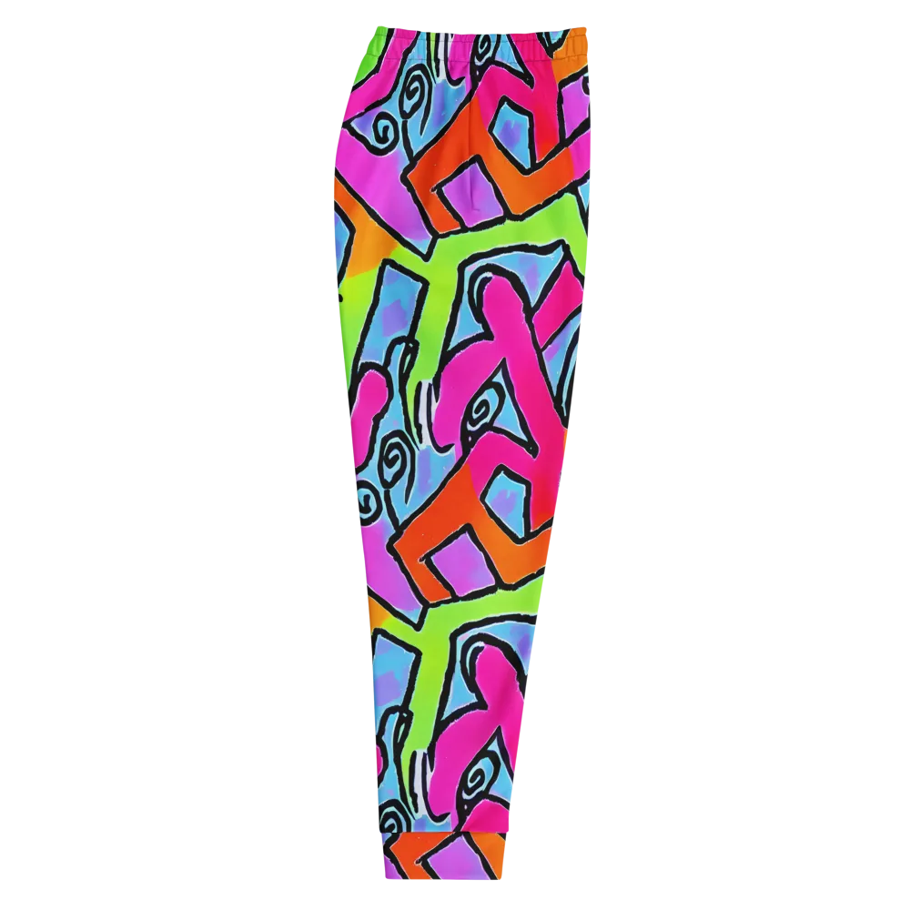 Electric Mosaic on Men's Joggers — Right