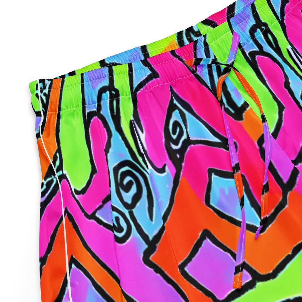 Electric Mosaic on Women's Pajama Shorts — Product details