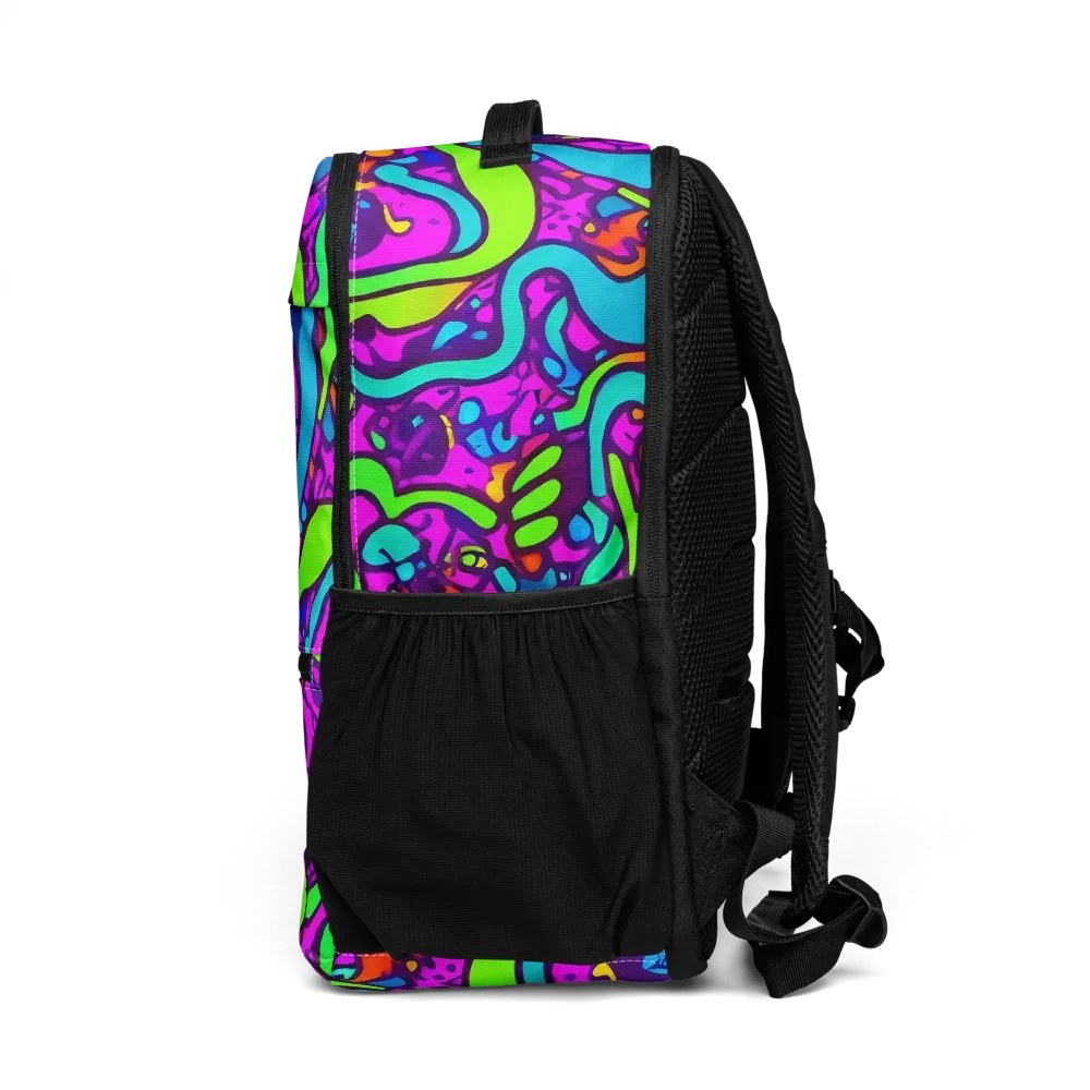 Funky Vortex on Utility Backpack — Left