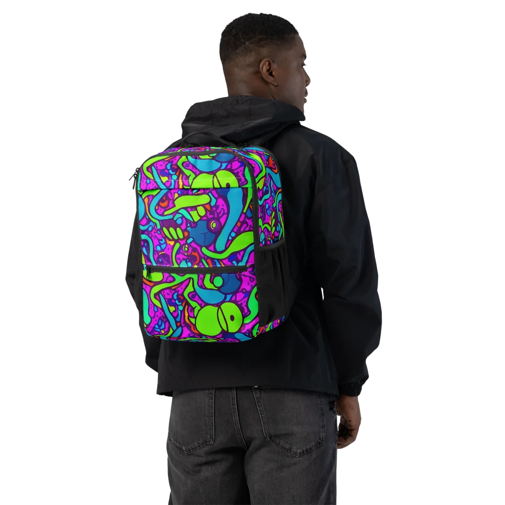 Funky Vortex on Utility Backpack — Back