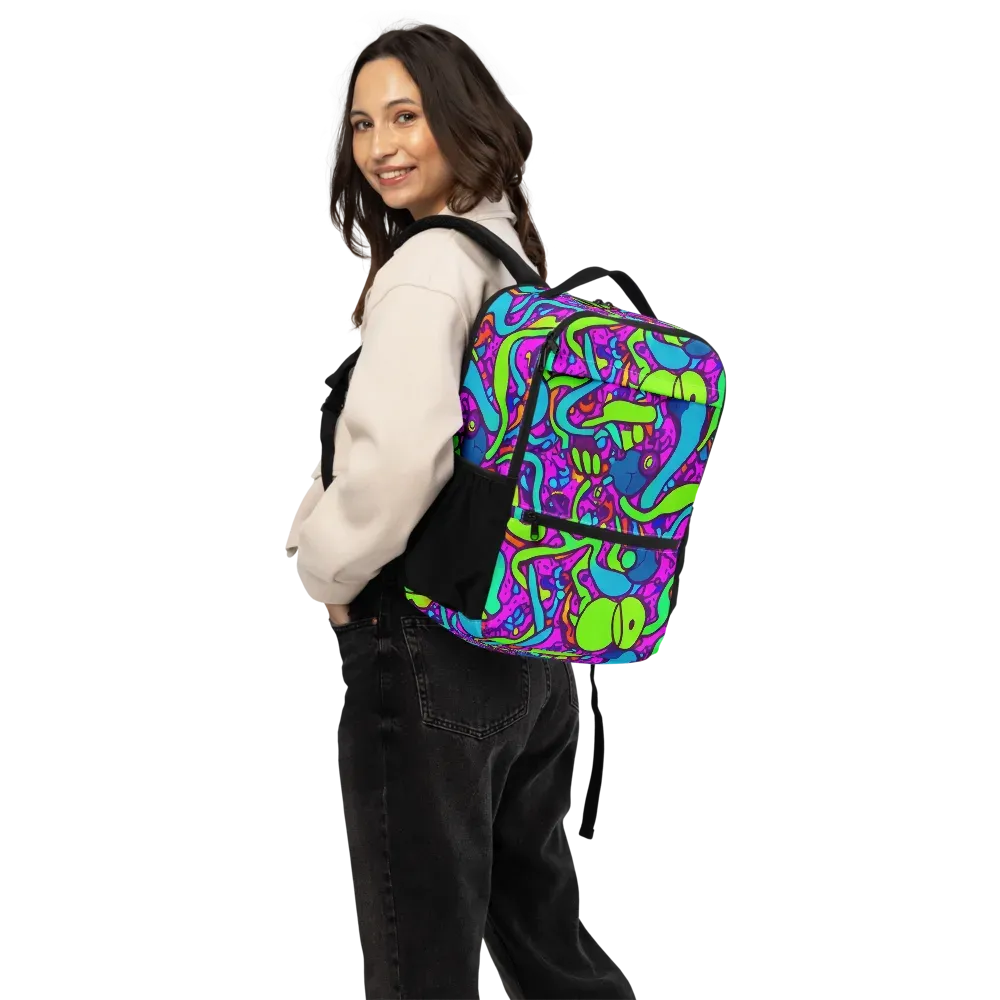 Funky Vortex on Utility Backpack — Back