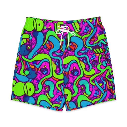 Funky Vortex on a Men's Board Shorts